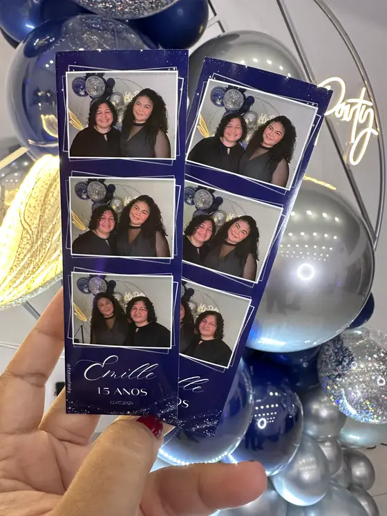 Tiras de fotos personalizadas de festa de 15 anos